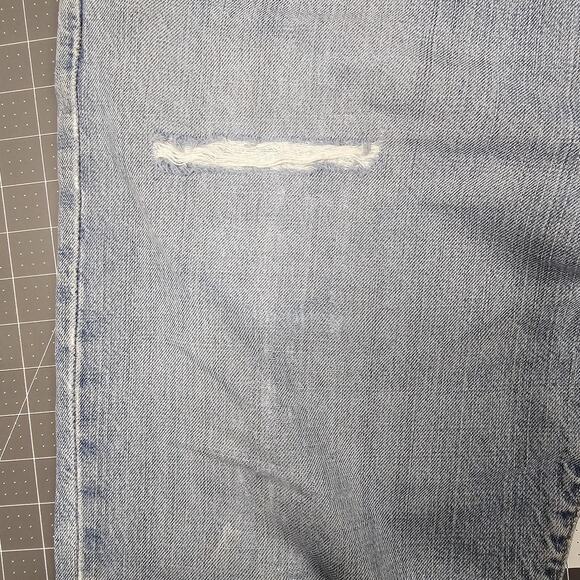 Polo Ralph Lauren Jeans Mens 36x32 Faded Distressed Repaired Straight Relaxed - Picture 5 of 16